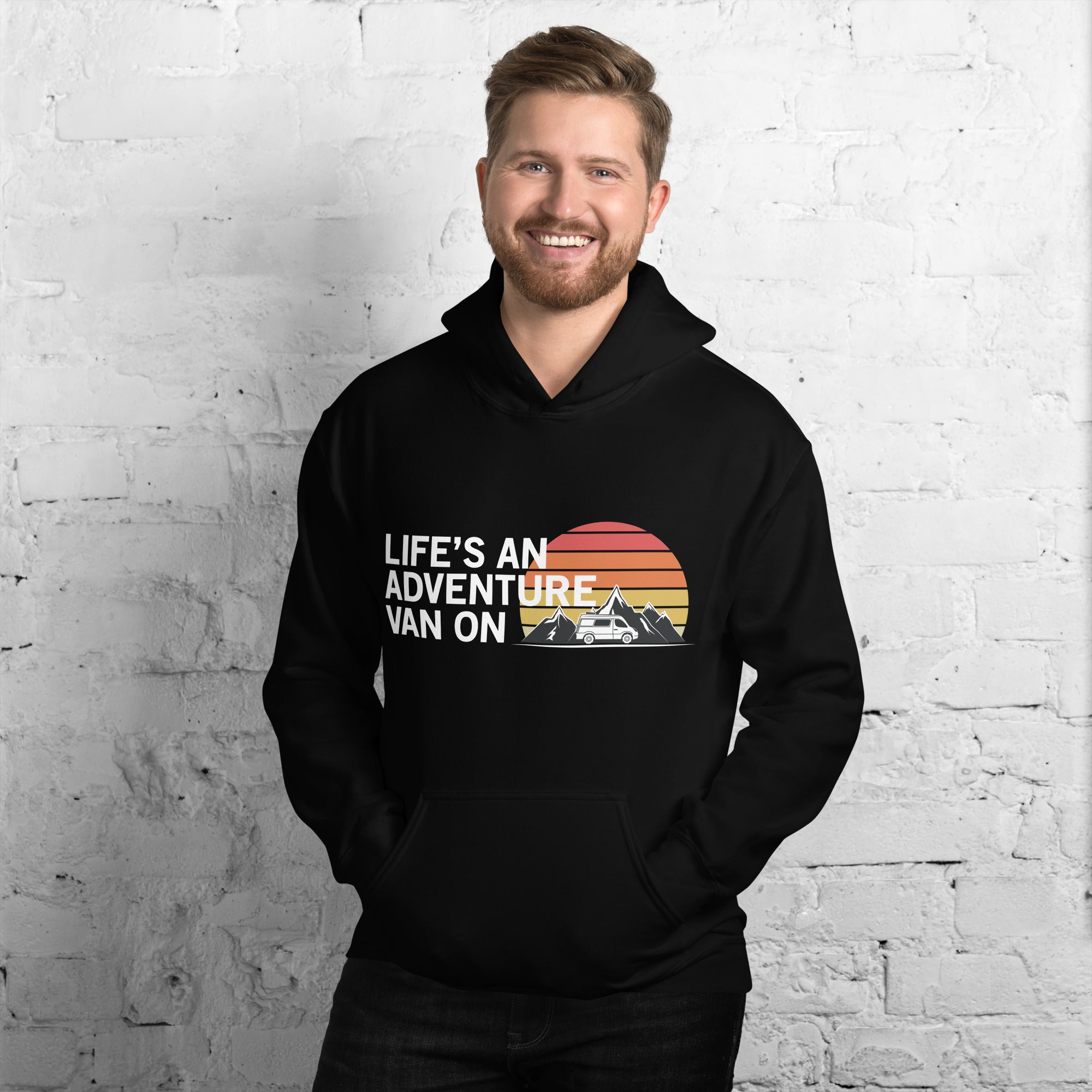 Life's An Adventure Unisex Hoodie (Dark Style)